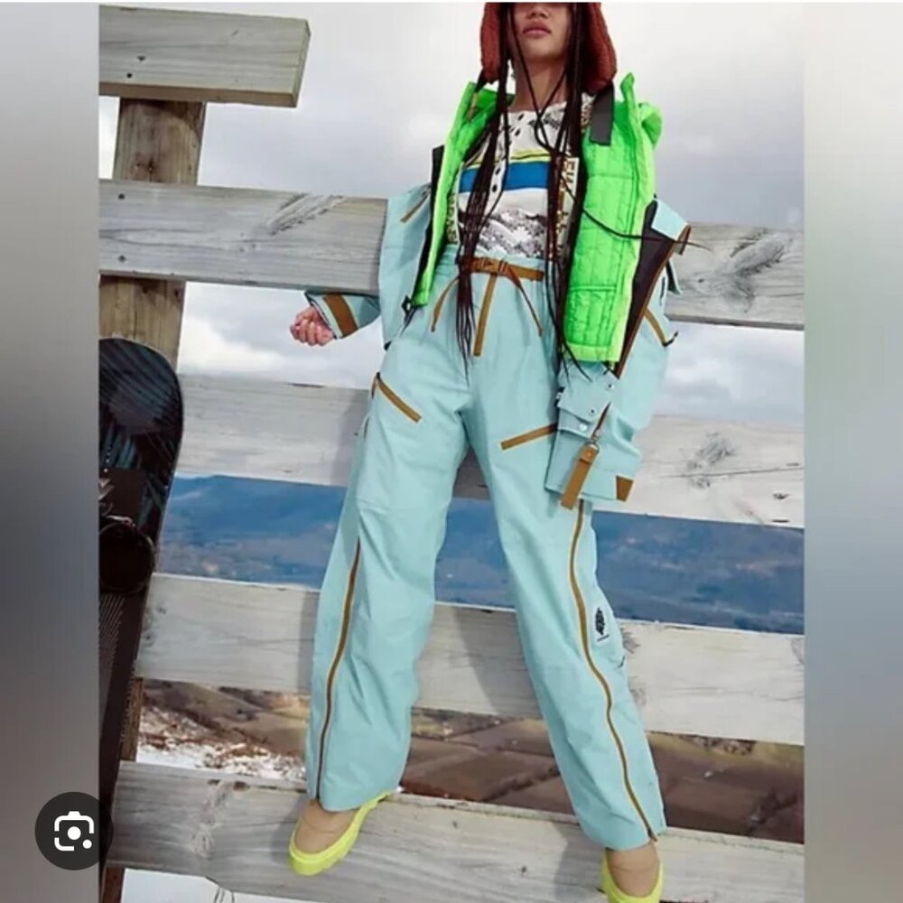 FREE People Zephyr Mint Combo Ski Shell Pants‎ Size S/M NEW WITH TAG